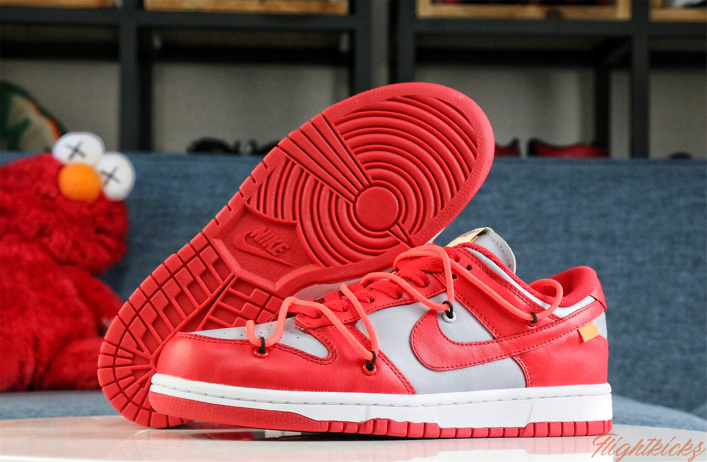 Off White X Nike SB Dunk University Red 2019(LN5 A1 Batch)