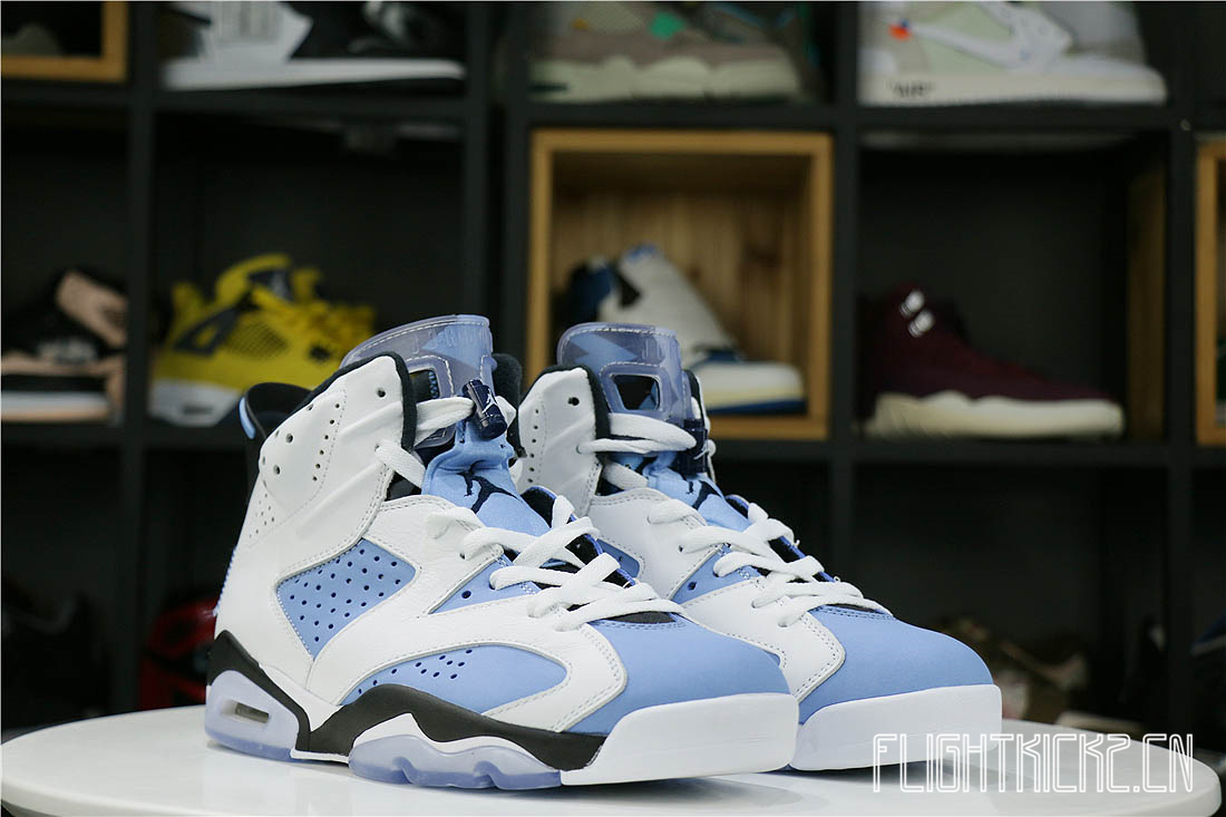 Air Jordan 6 UNC White