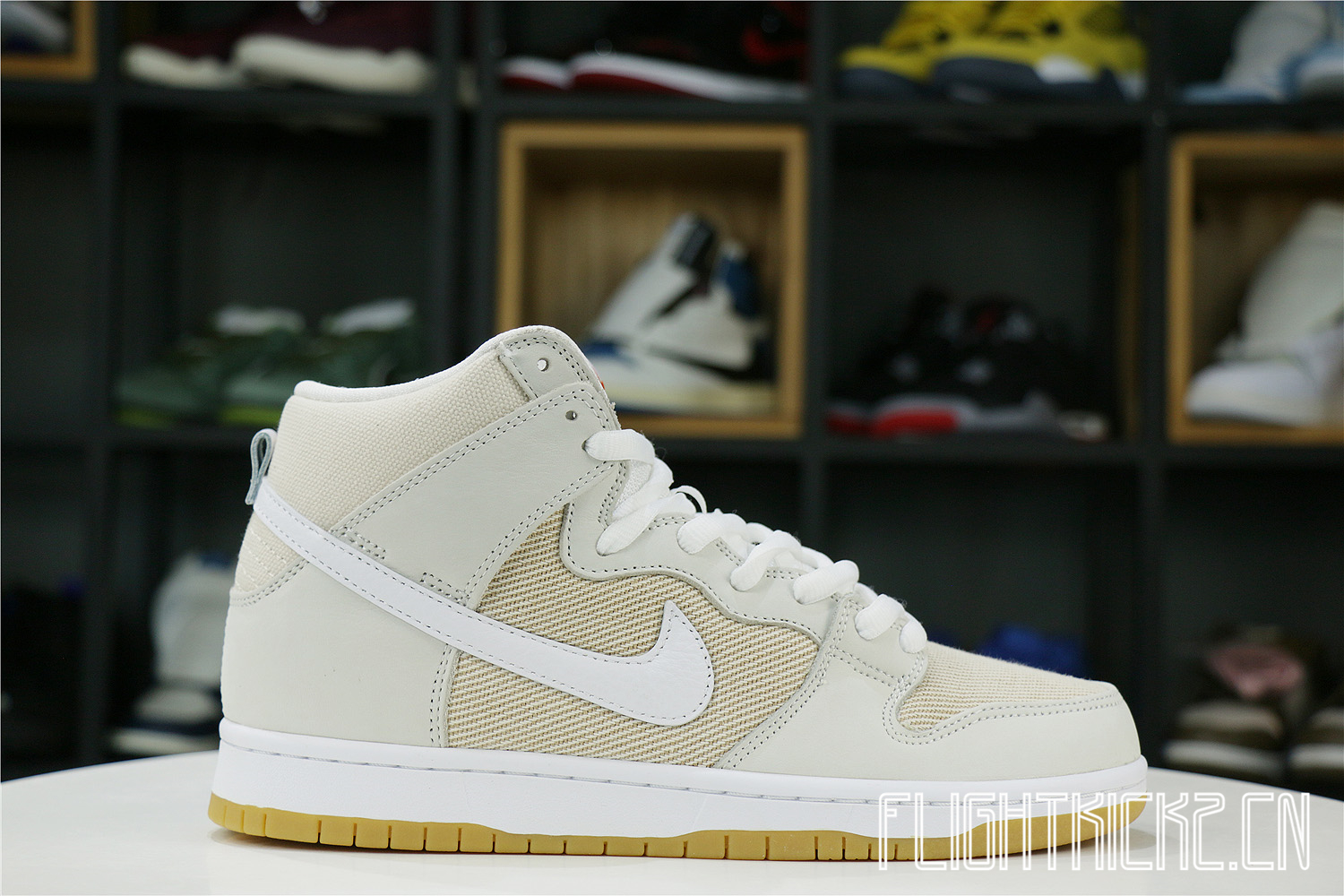 Nike SB Dunk High Pro ISO Orange Label Unbleached Natural