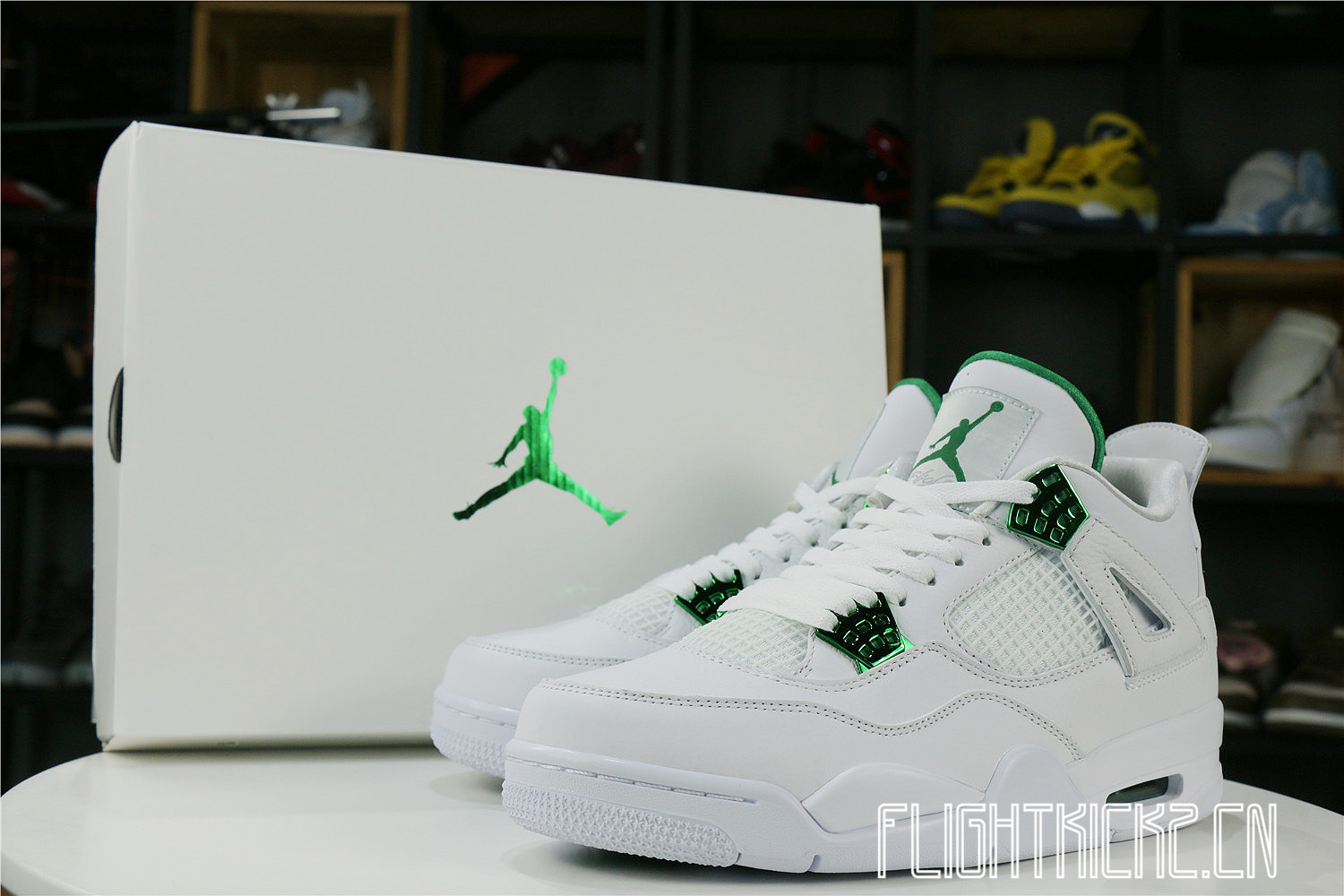 Air Jordan 4 Retro Green Metallic 2020(LN5 A1 Batch)