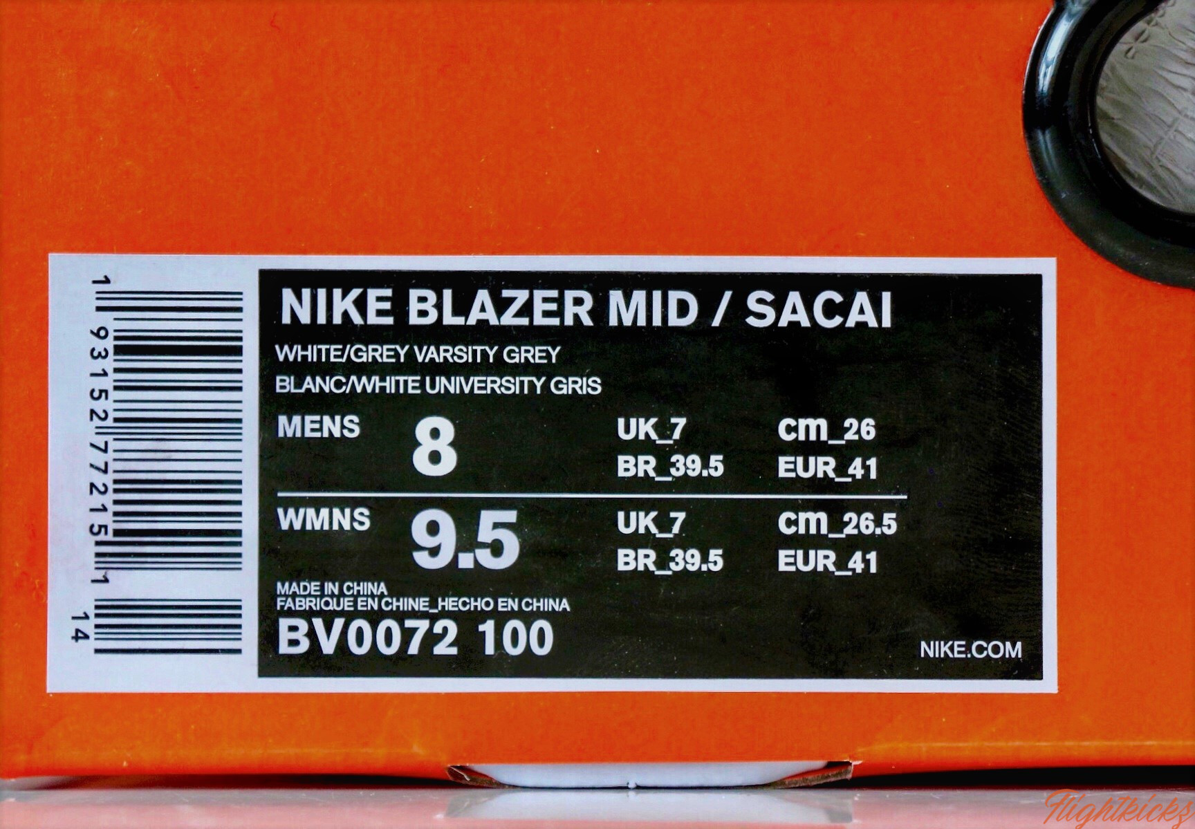 Sacai x Nike Black White Grey