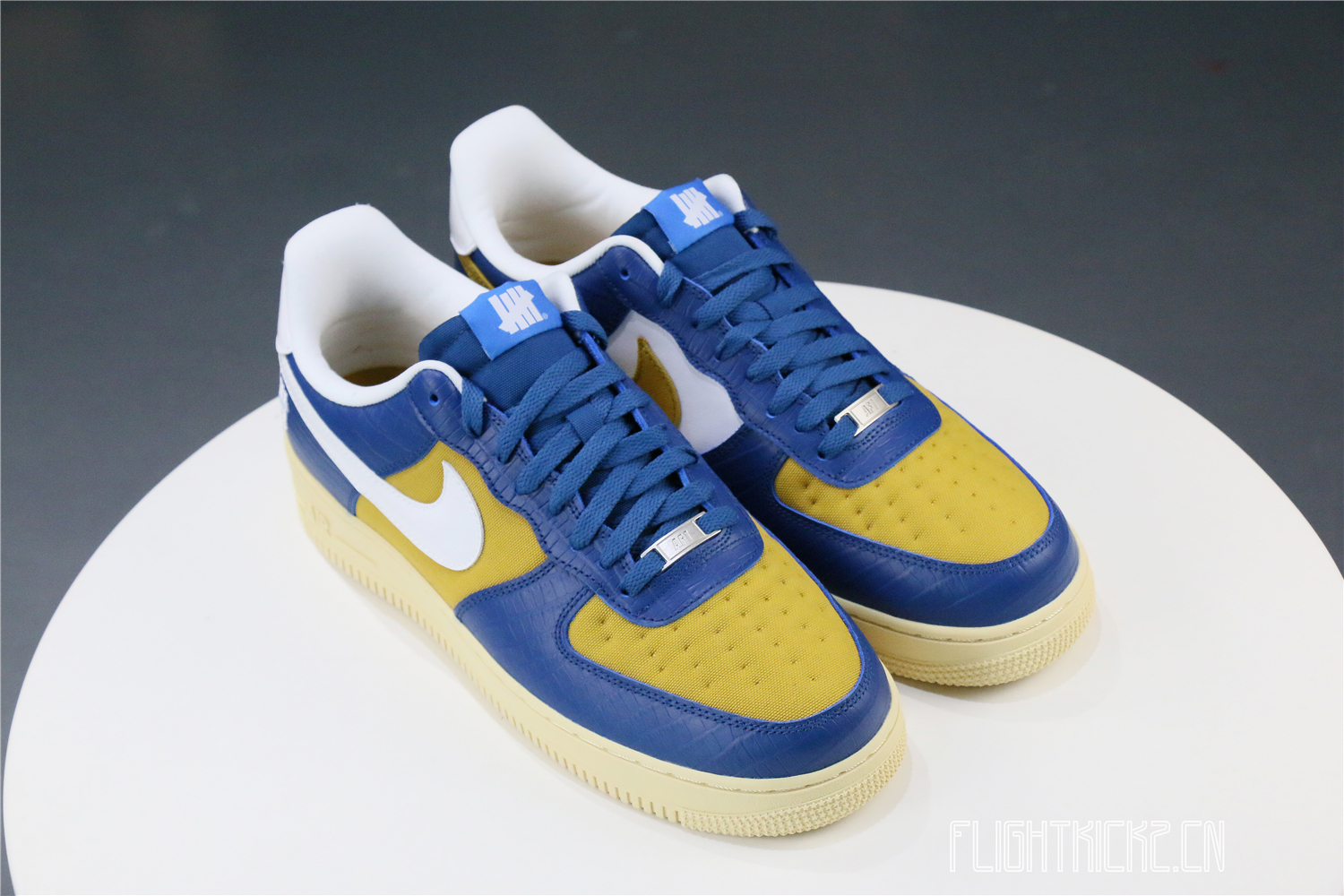 Nike Air Force 1 Low SP Undefeated 5 On It Blue Yellow Croc