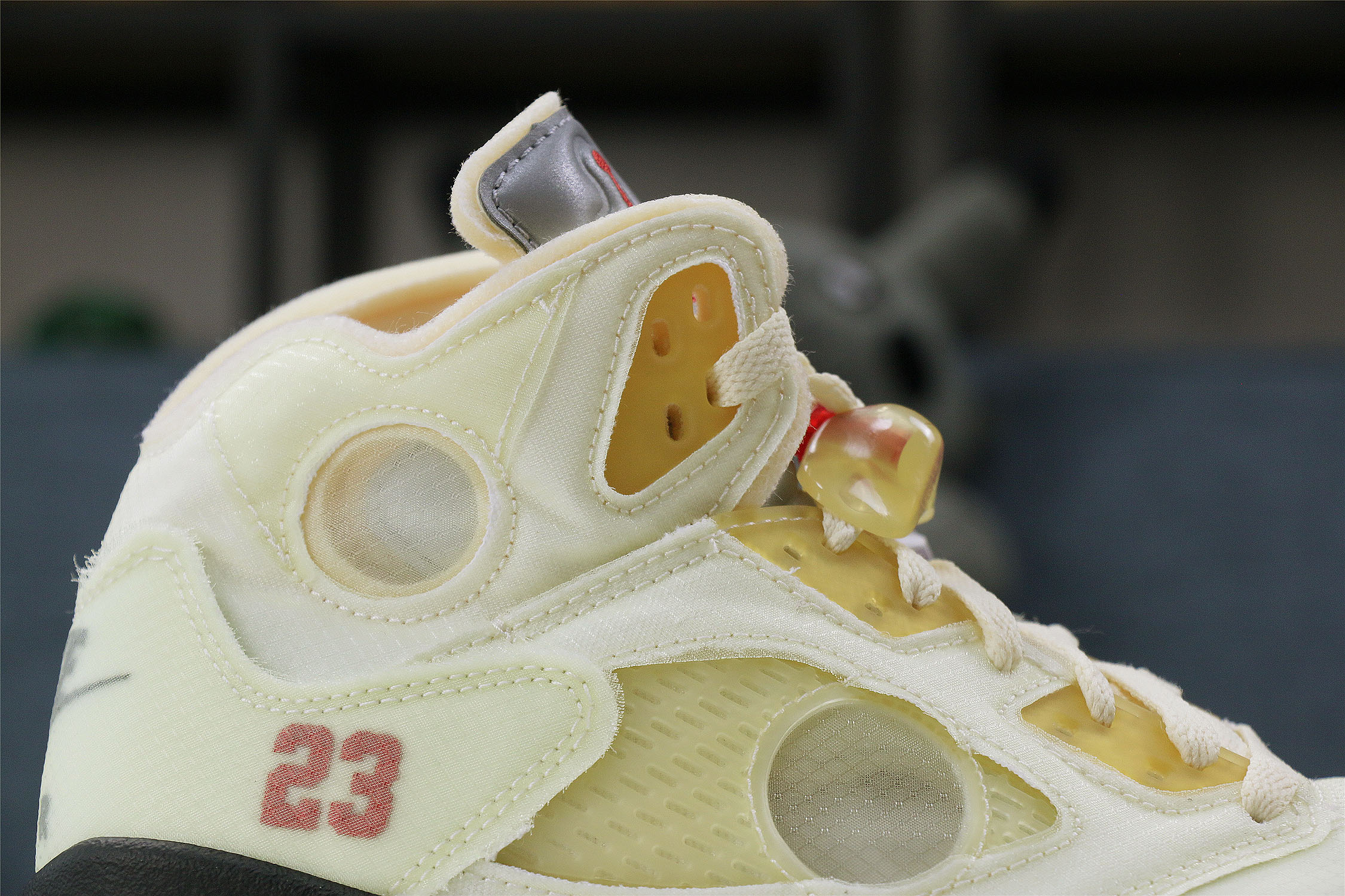 Off White x Air Jordan 5 Retro Sail/Plot twist (LN5 A1 Batch)