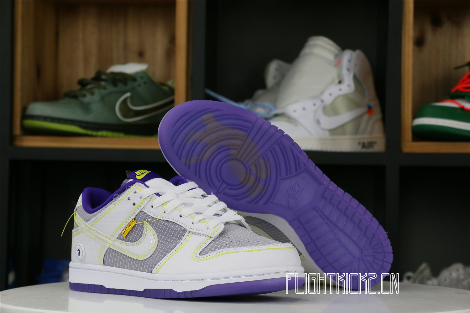 Nike Dunk Low Union Passport Pack Grey Purple