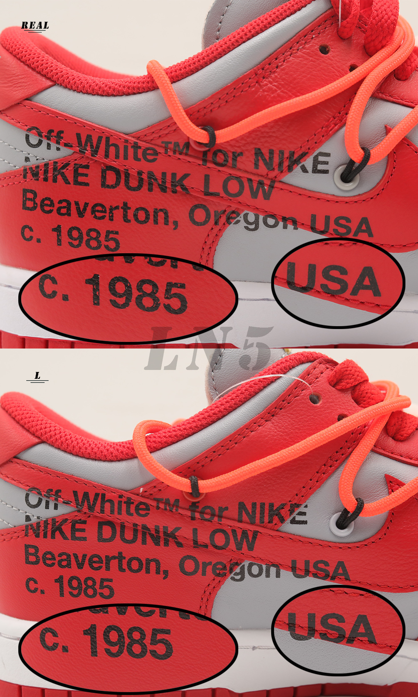 Off White X Nike SB Dunk University Red 2019(LN5 A1 Batch)