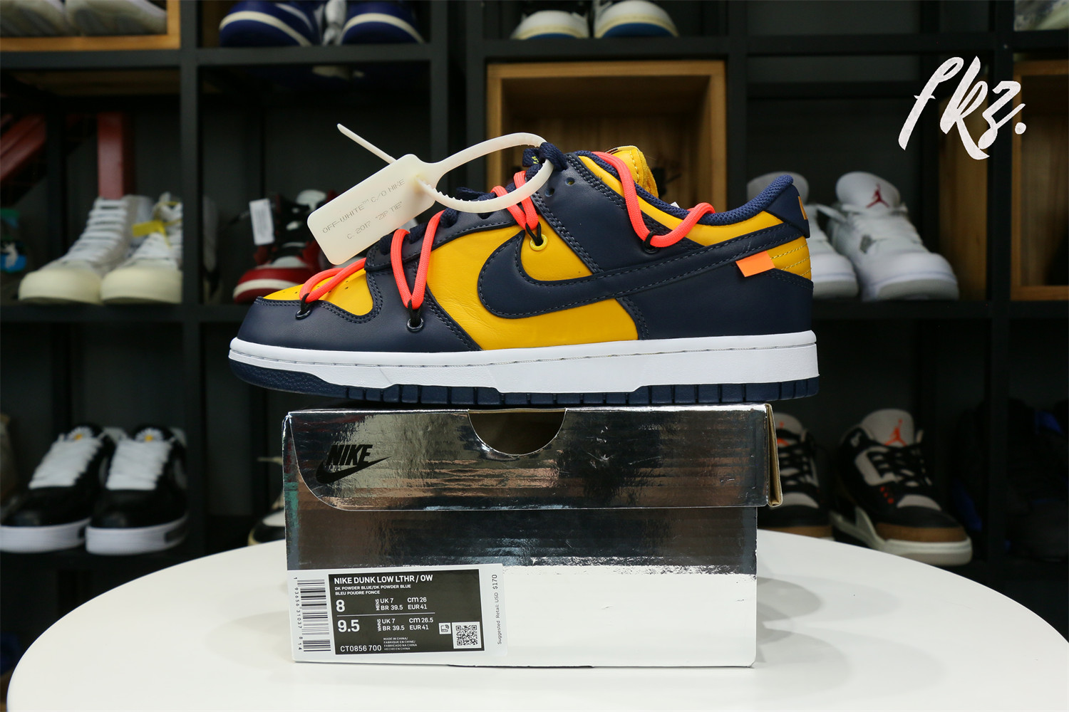 Off-White x Nike Dunk Low “Michigan” 2019(LN5 A1 Batch)