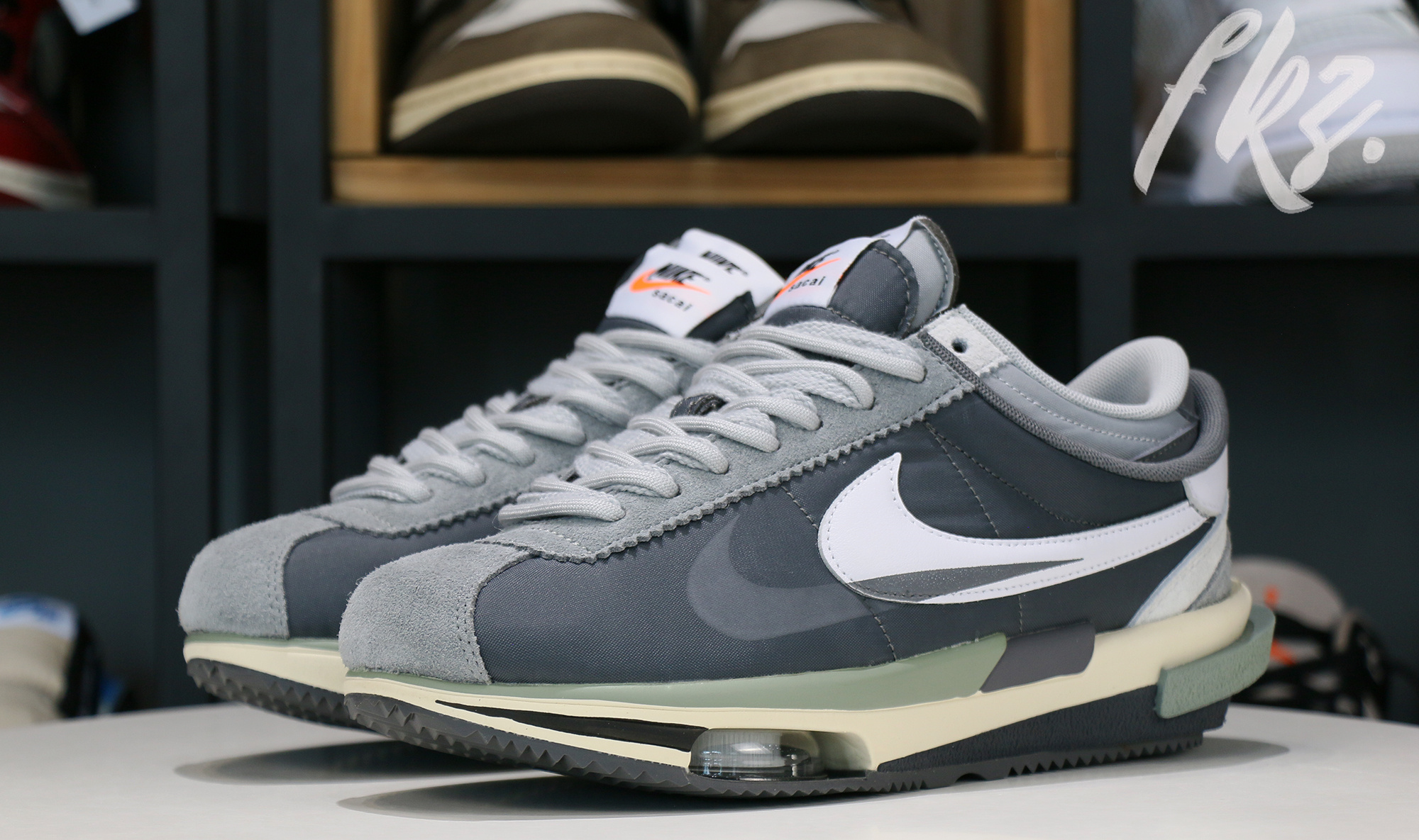 Sacai x Nike Cortez 4.0 White Gray 2022