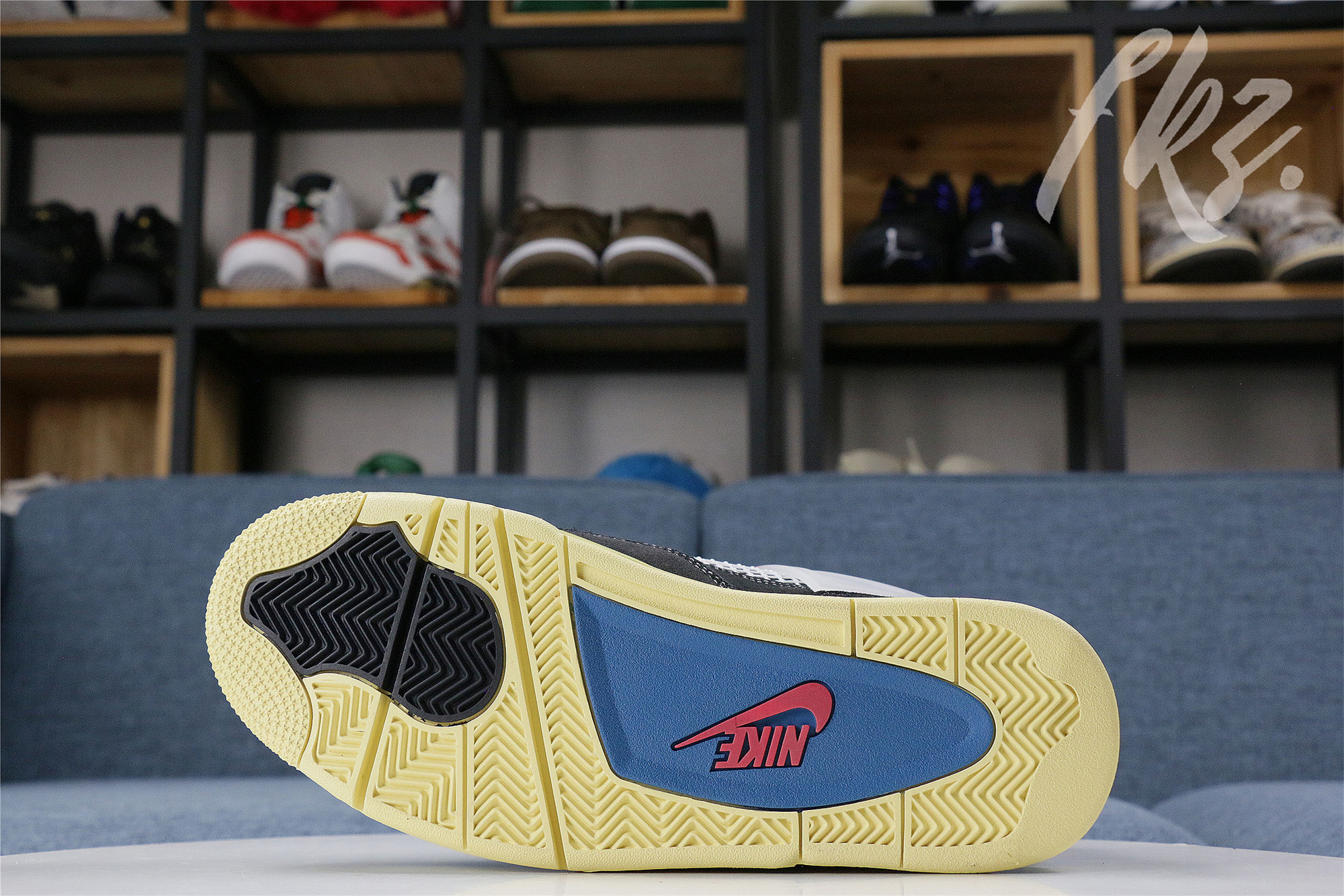 Union LA X Air Jordan 4 Retro Off Noir(GS) (LN5 A1 Batch)