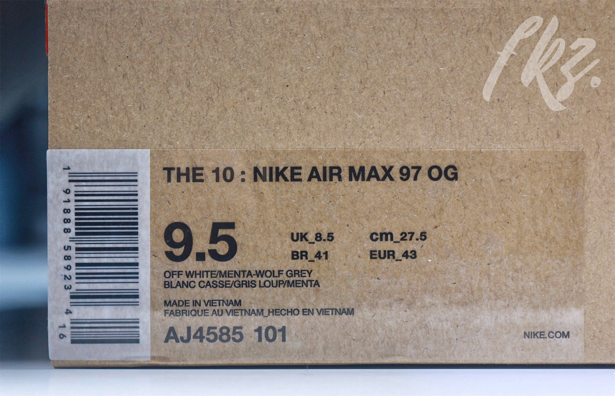 Off White X Air Max 97 Grey Menta