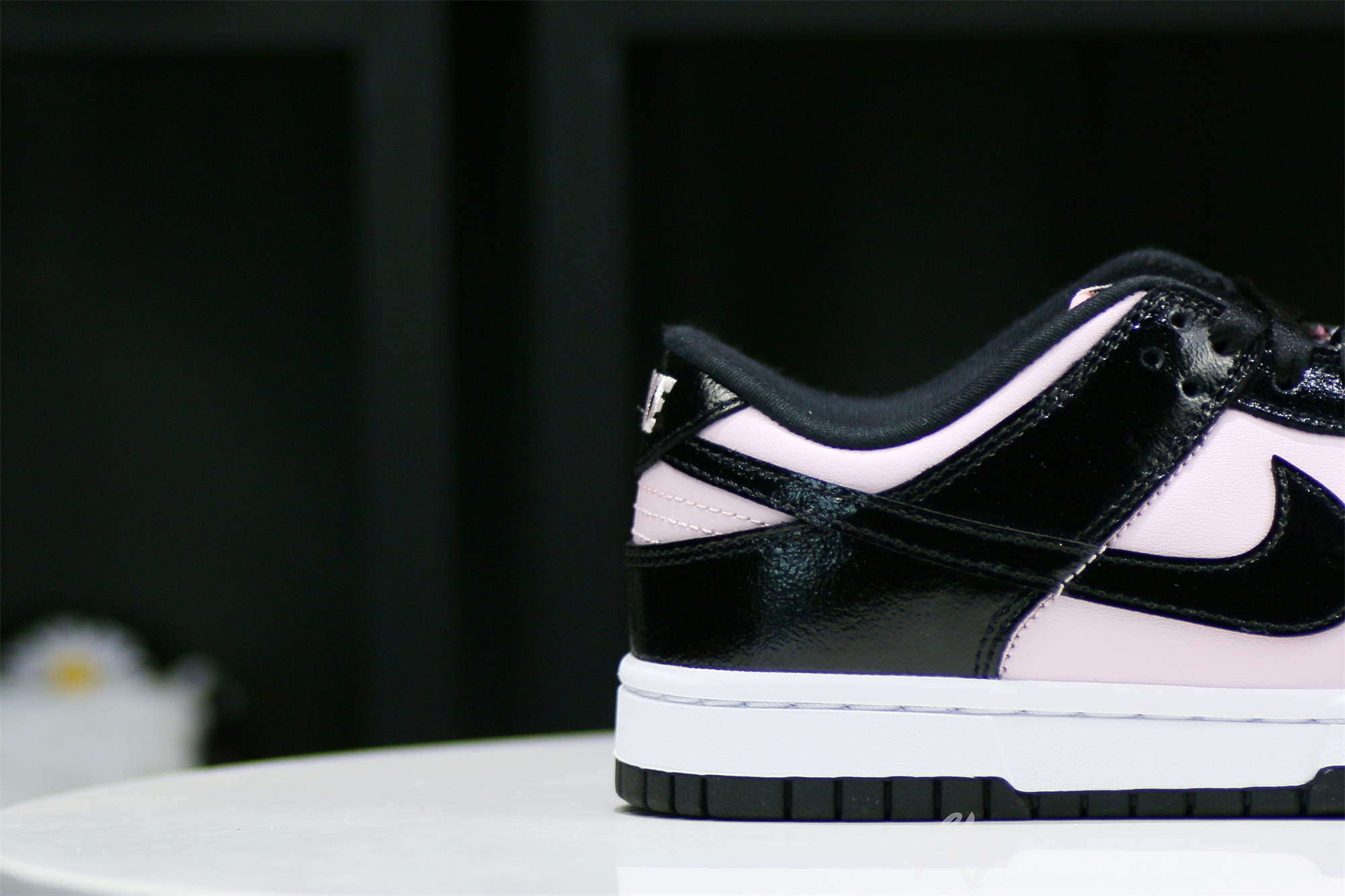 Nike Dunk Low Pink and Black Patent