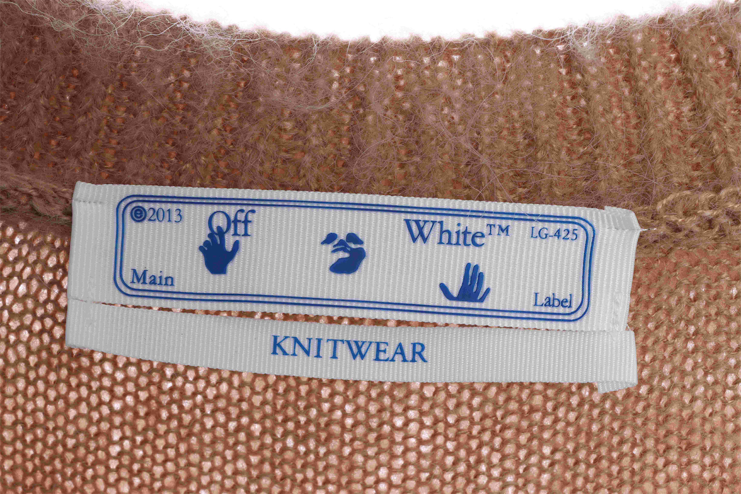 OFF WHITE Mohair Sweater Brown