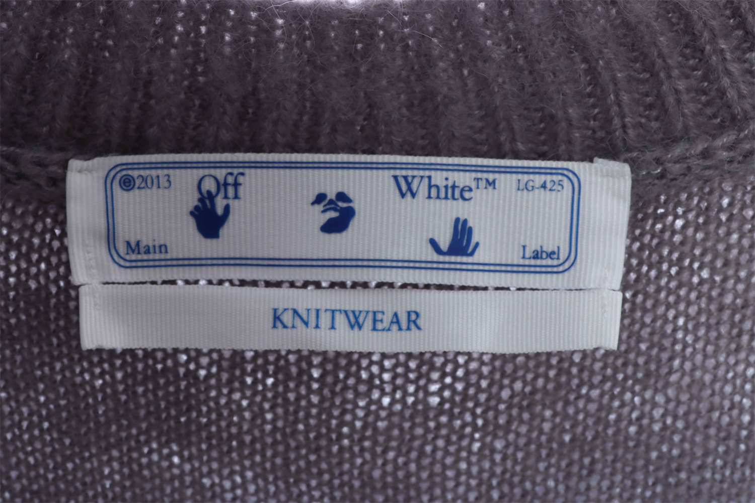 OFF WHITE Mohair Sweater Gradient