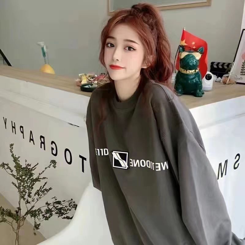 W3LL mirror image silicone letter hoodie