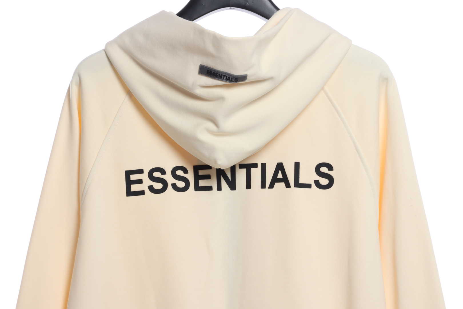 Double Line Back Silicone Lettering Zip Hoodie