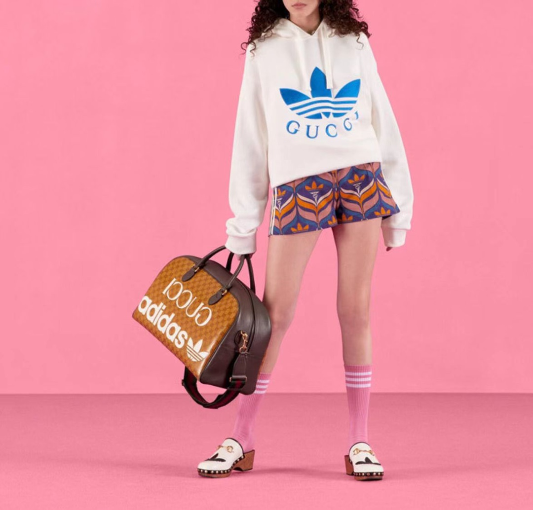 G family co-branded clover series embroidered LOGO hoodie