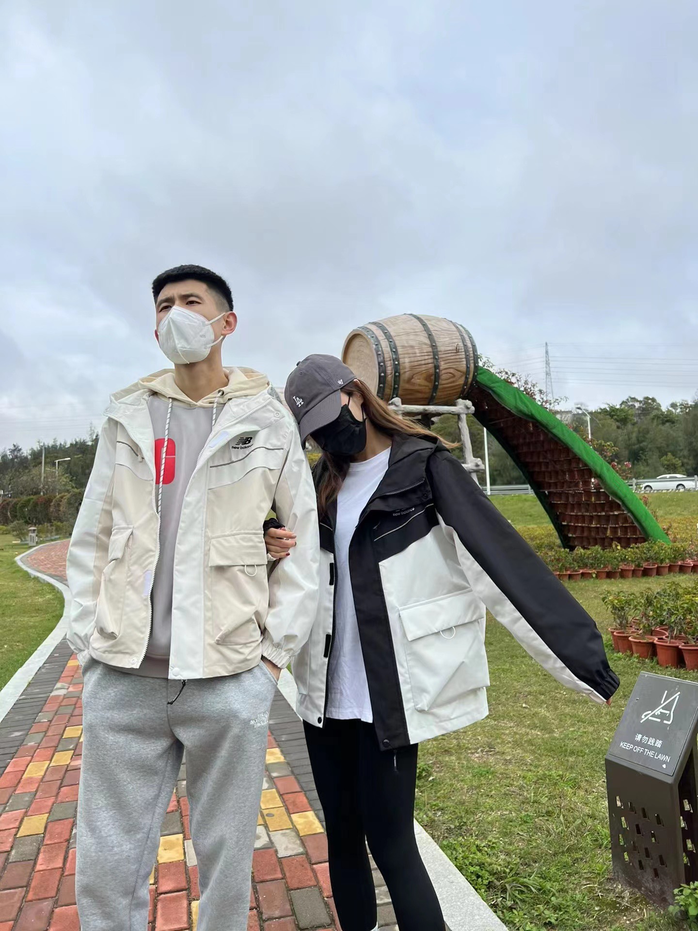 NB color contrast tooling jacket