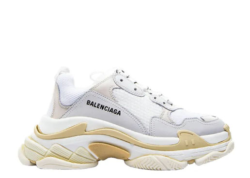 BALENCIAG* TRIPLE S SNEAKER ALL WHITE