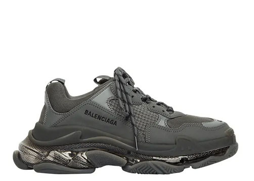 Balenciag* Triple S Sneaker ‘Clear Sole – Dark Grey’