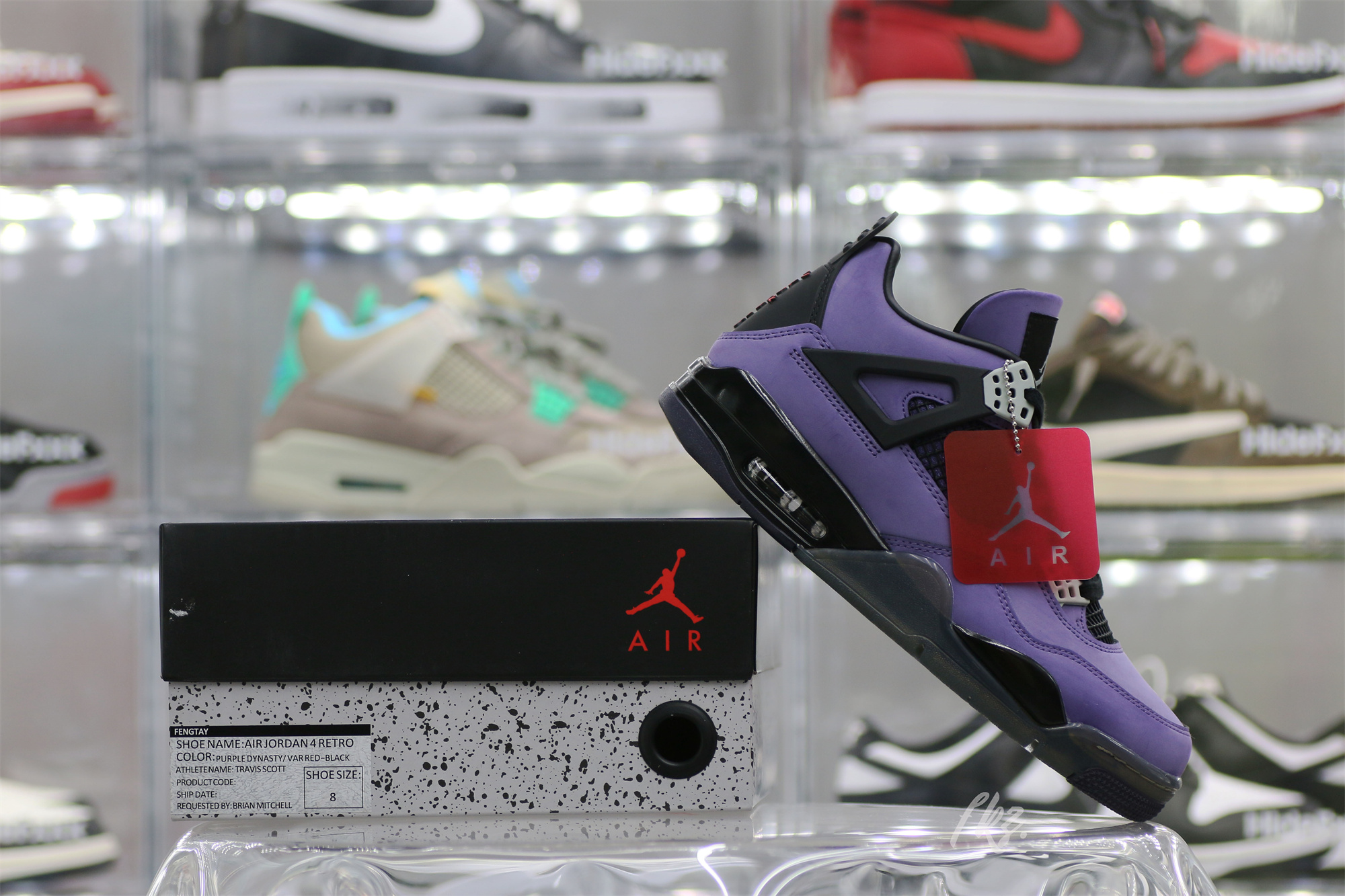 Jordan 4 Retro Travis Scott Purple (Friends And Family)