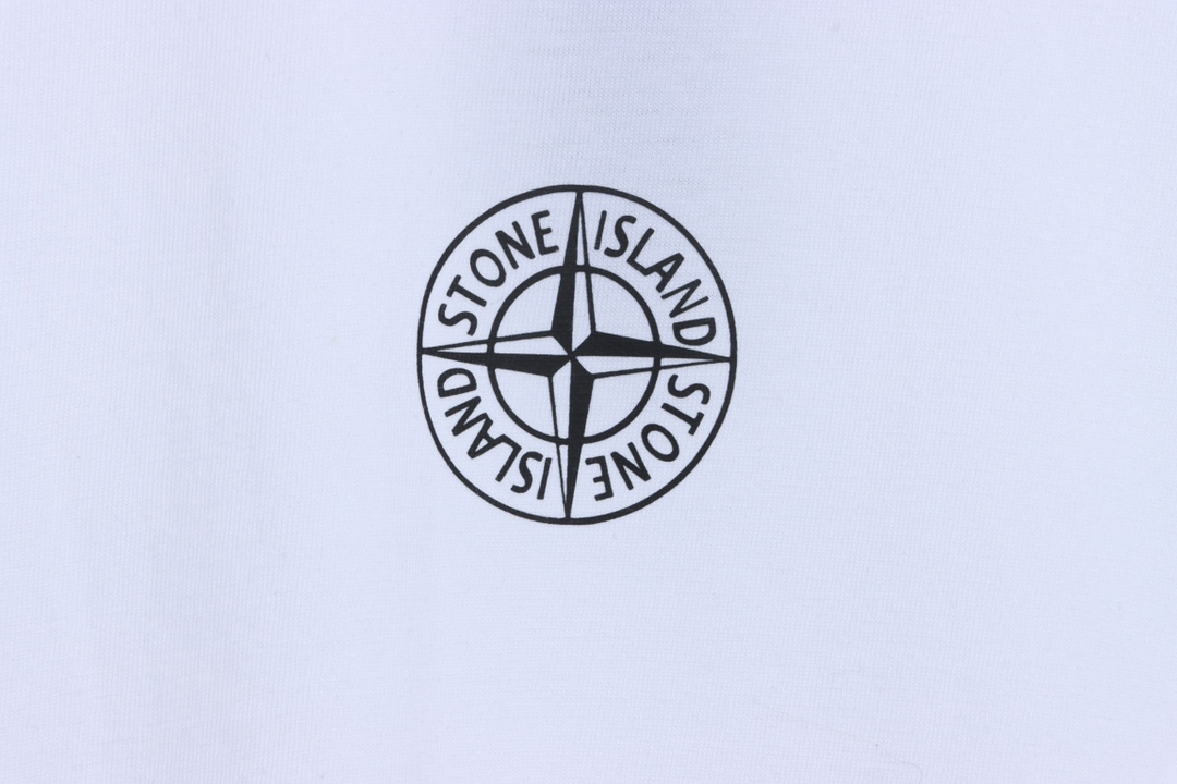 Stone island cross logo printing short sleeves