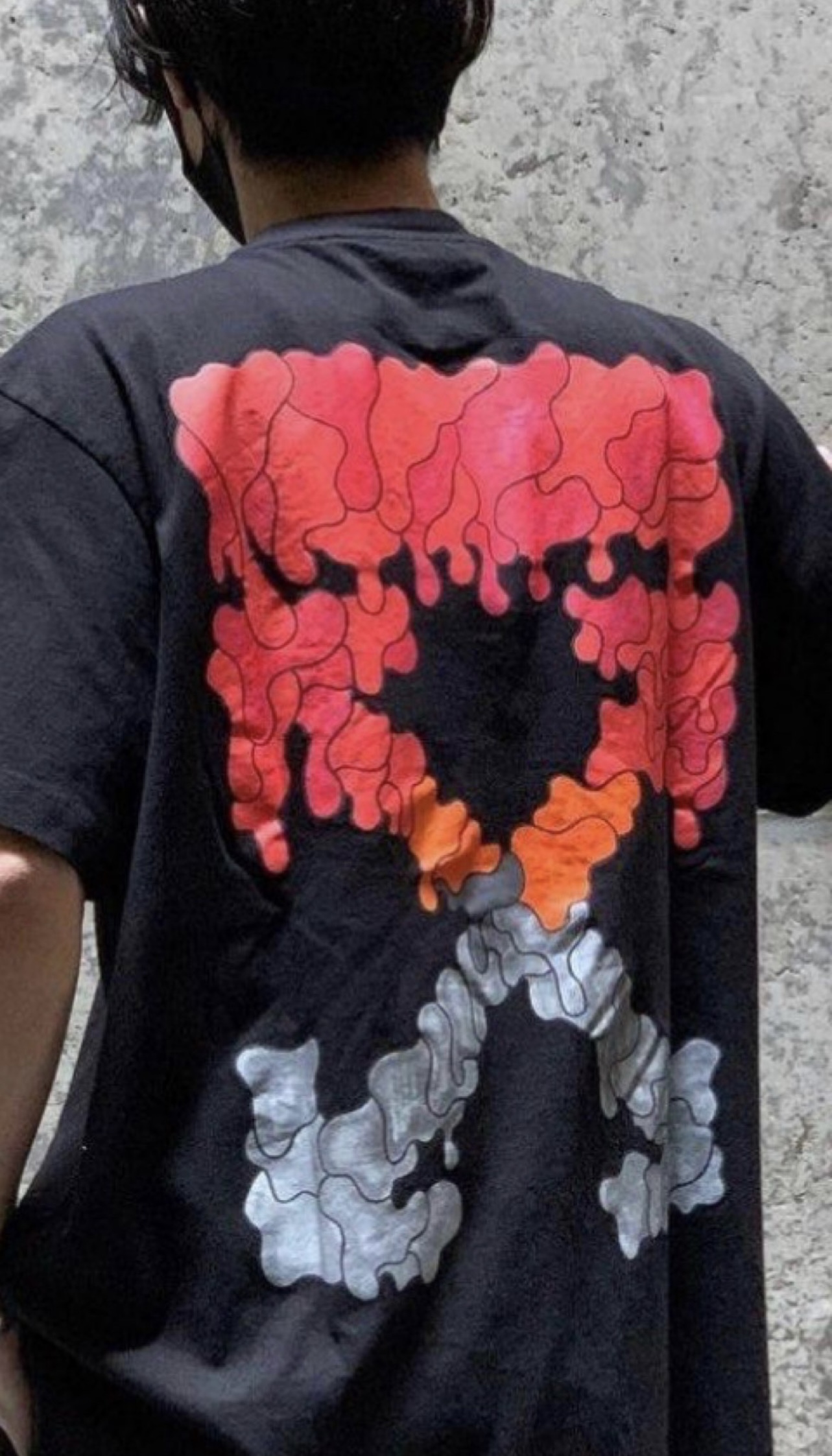 OW red ash dissolving graded short sleeves