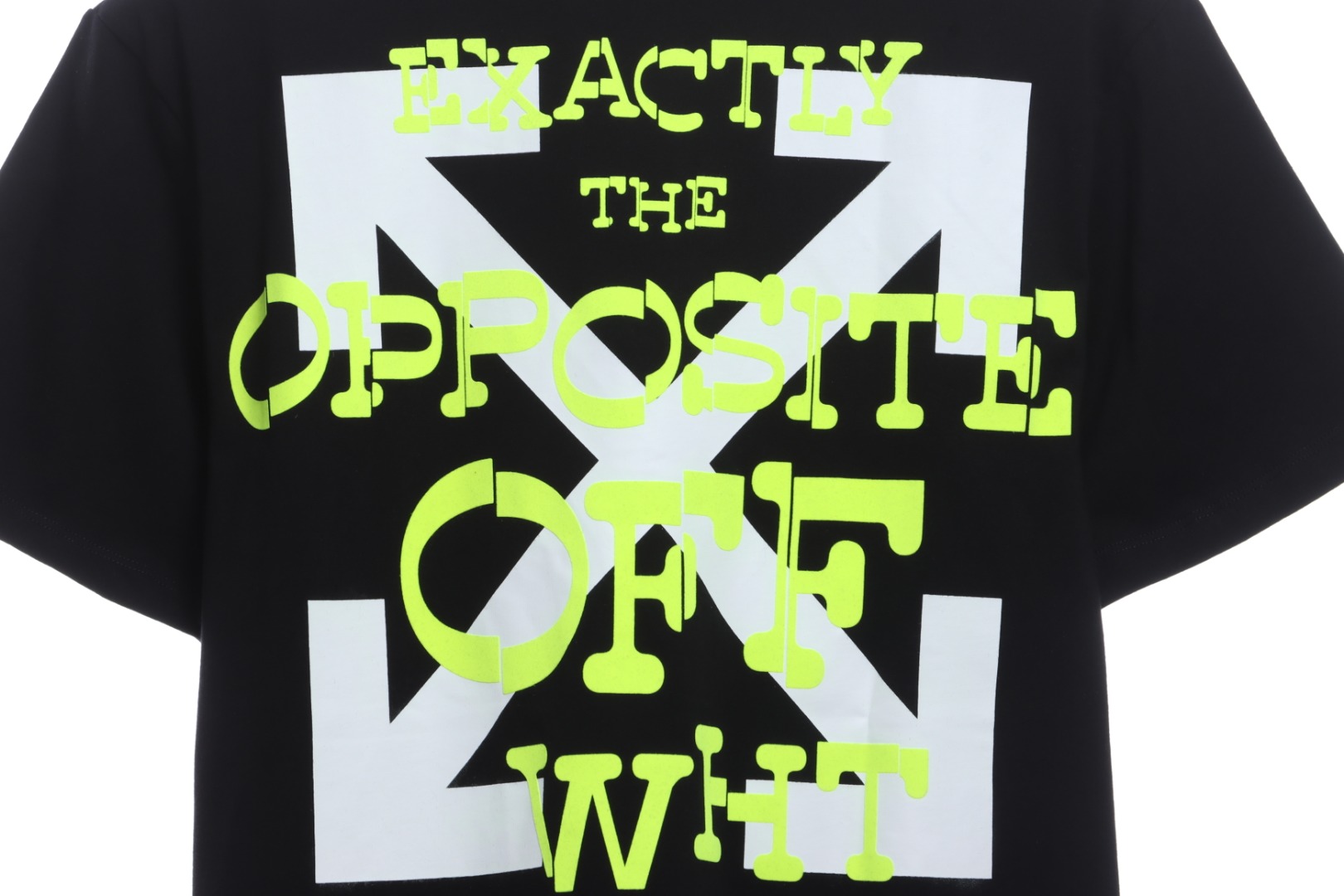 OW green paint letter arrowhead short sleeves