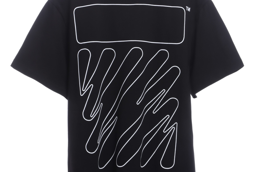OW graffiti brush zebra crossing short sleeve