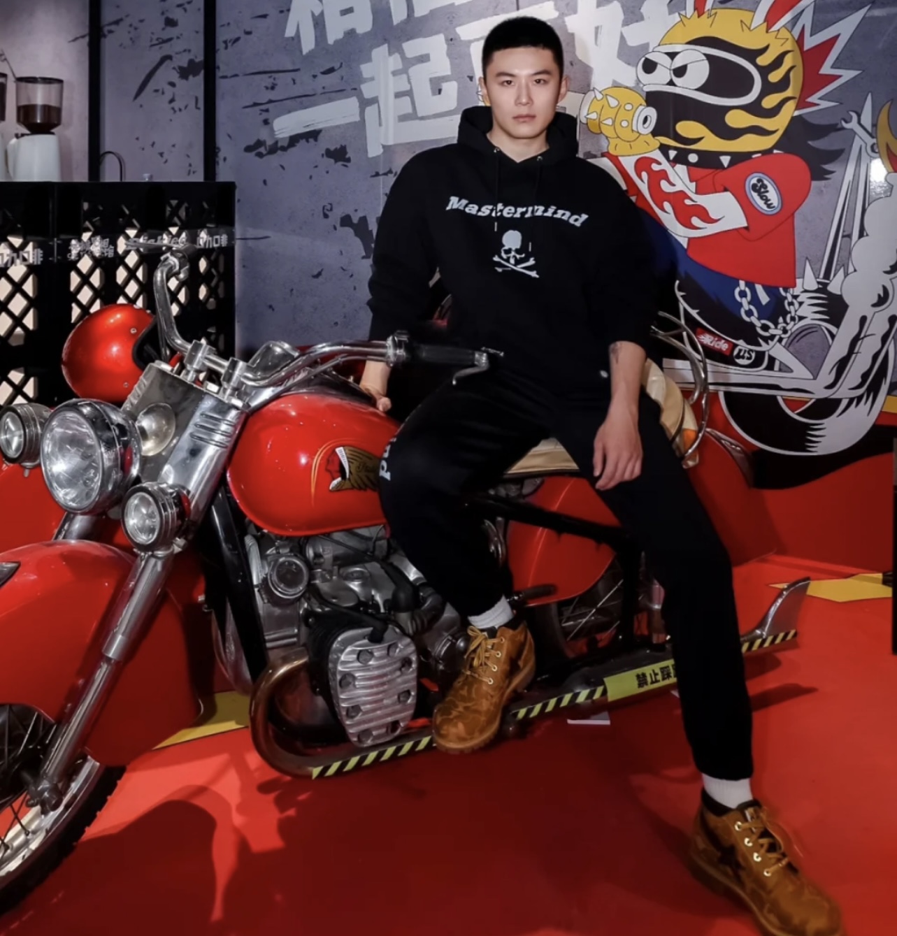 MMJ joint Dickies reflective print logo hoodie