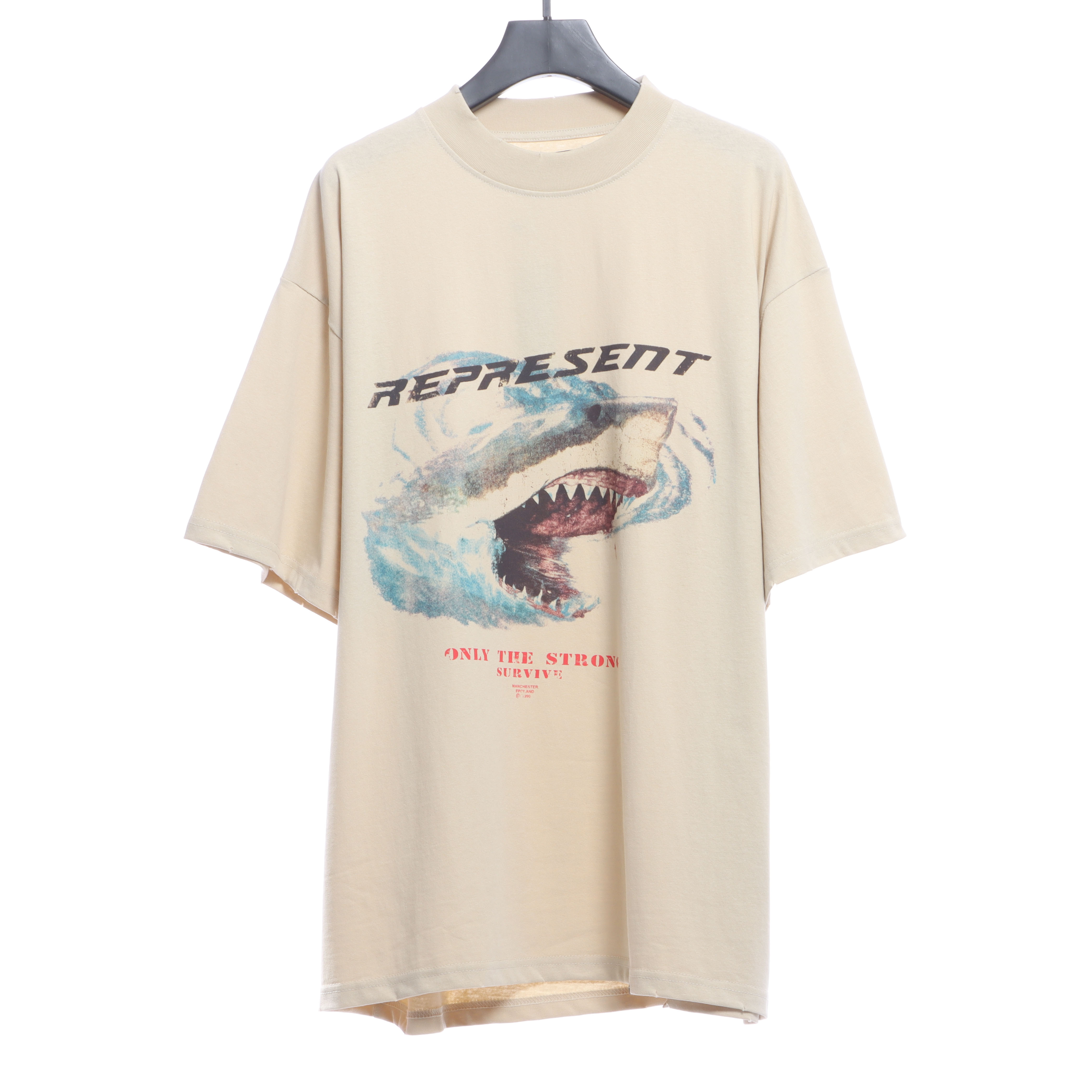 Represent Shark Distressed Wash Short Sleeves