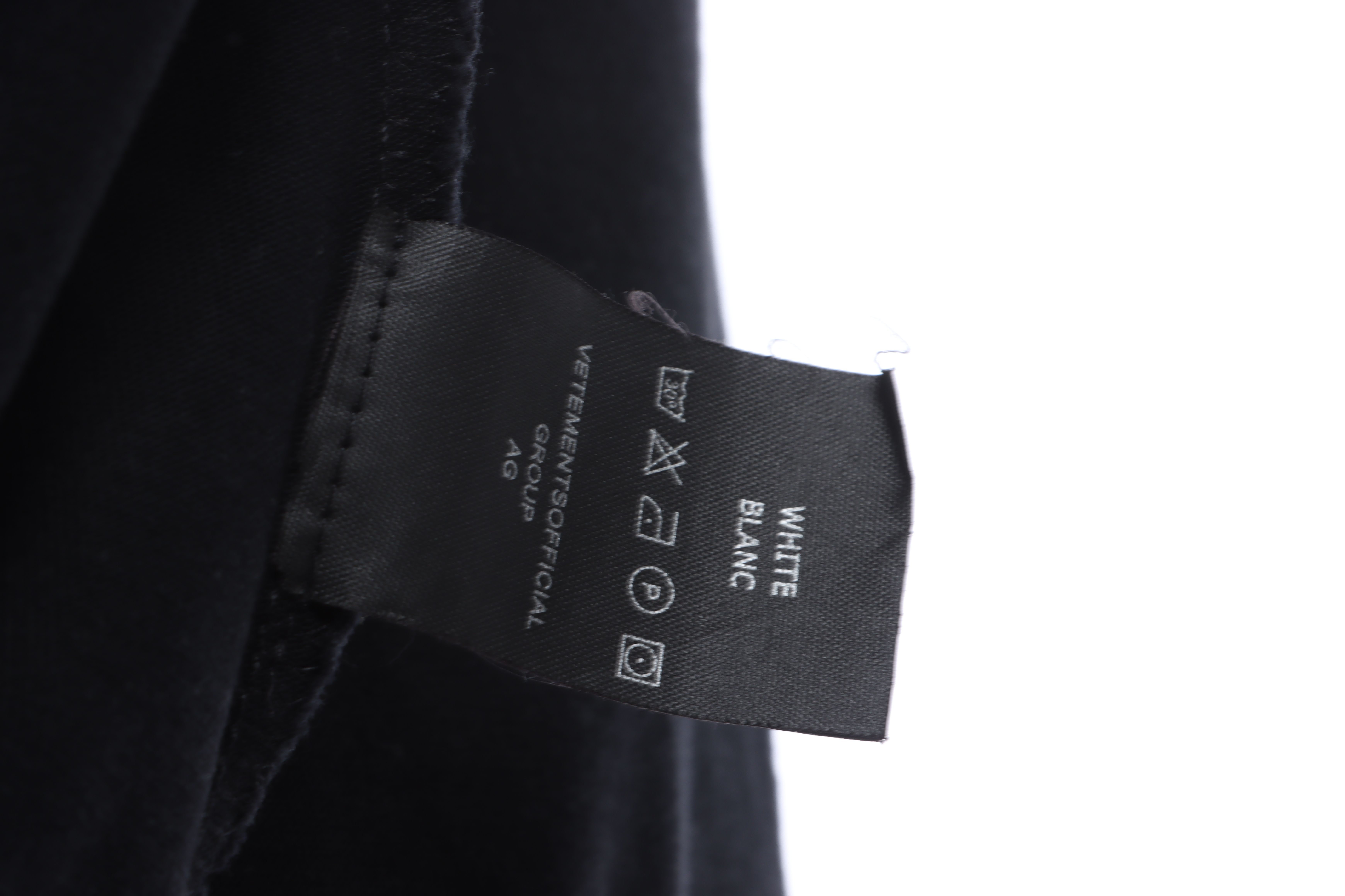 Vetements 23SS Washed Letter Embroidered Short Sleeve T-Shirt