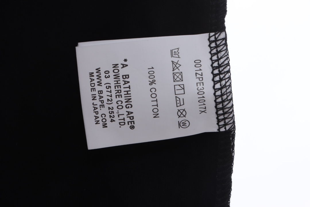 BAPE camouflage ape head reflective letter printing short sleeves