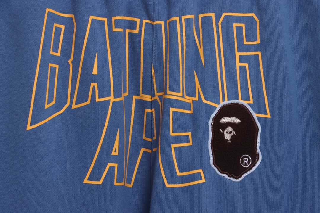 BAPE ape-man printed shorts