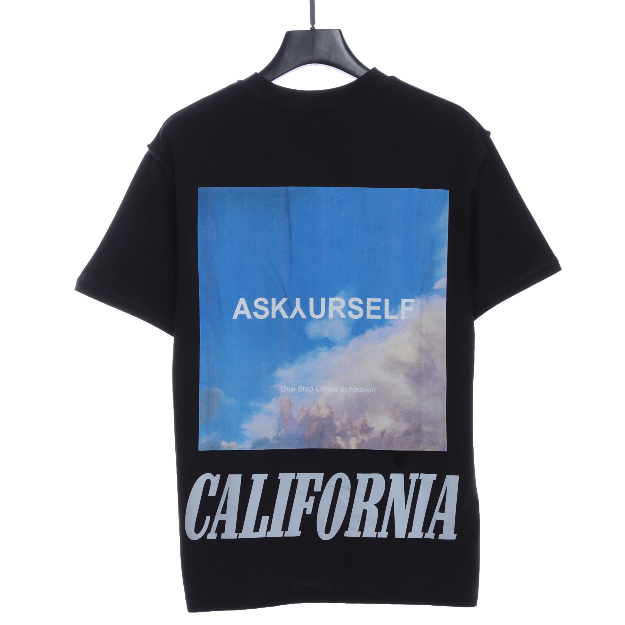 ASK Sky Symphony Reflective Letter Print Short Sleeves