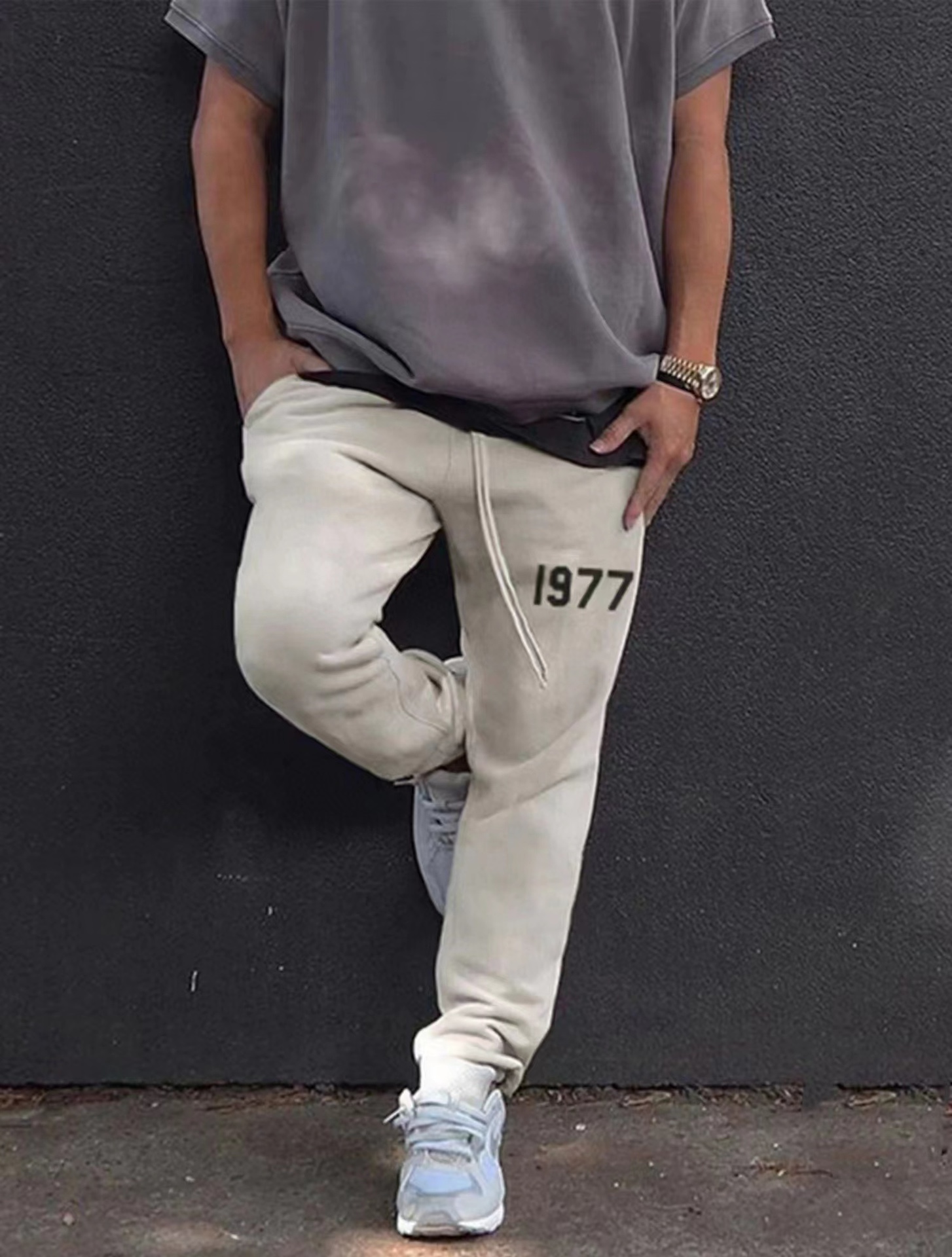 FOG line 1977 flocking printed trousers