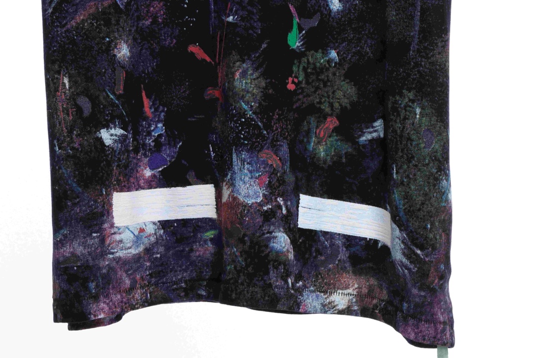 OW starry sky fireworks splash ink arrow short sleeves