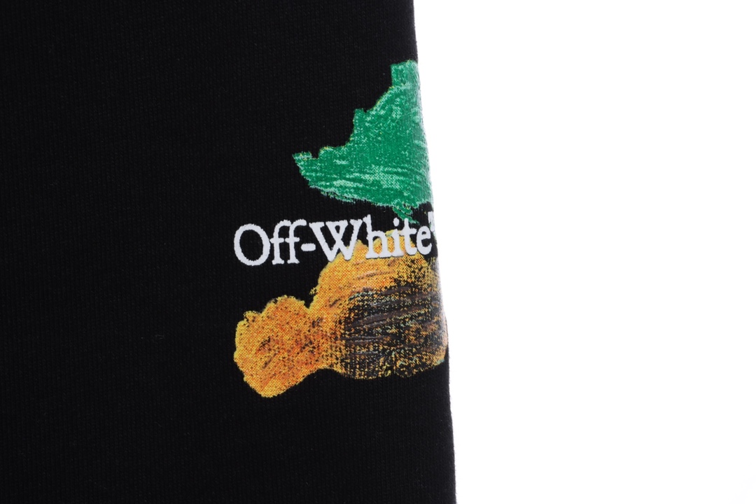 OW ink hand-painted graffiti arrow shorts