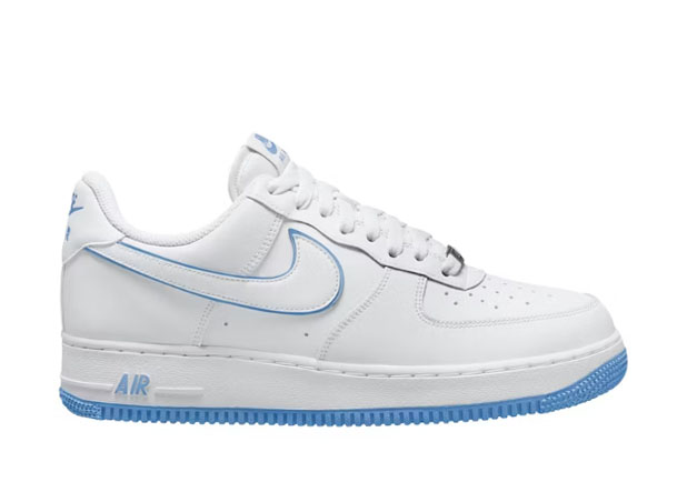 Nike Air Force 1 ’07 Low White University Blue Sole
