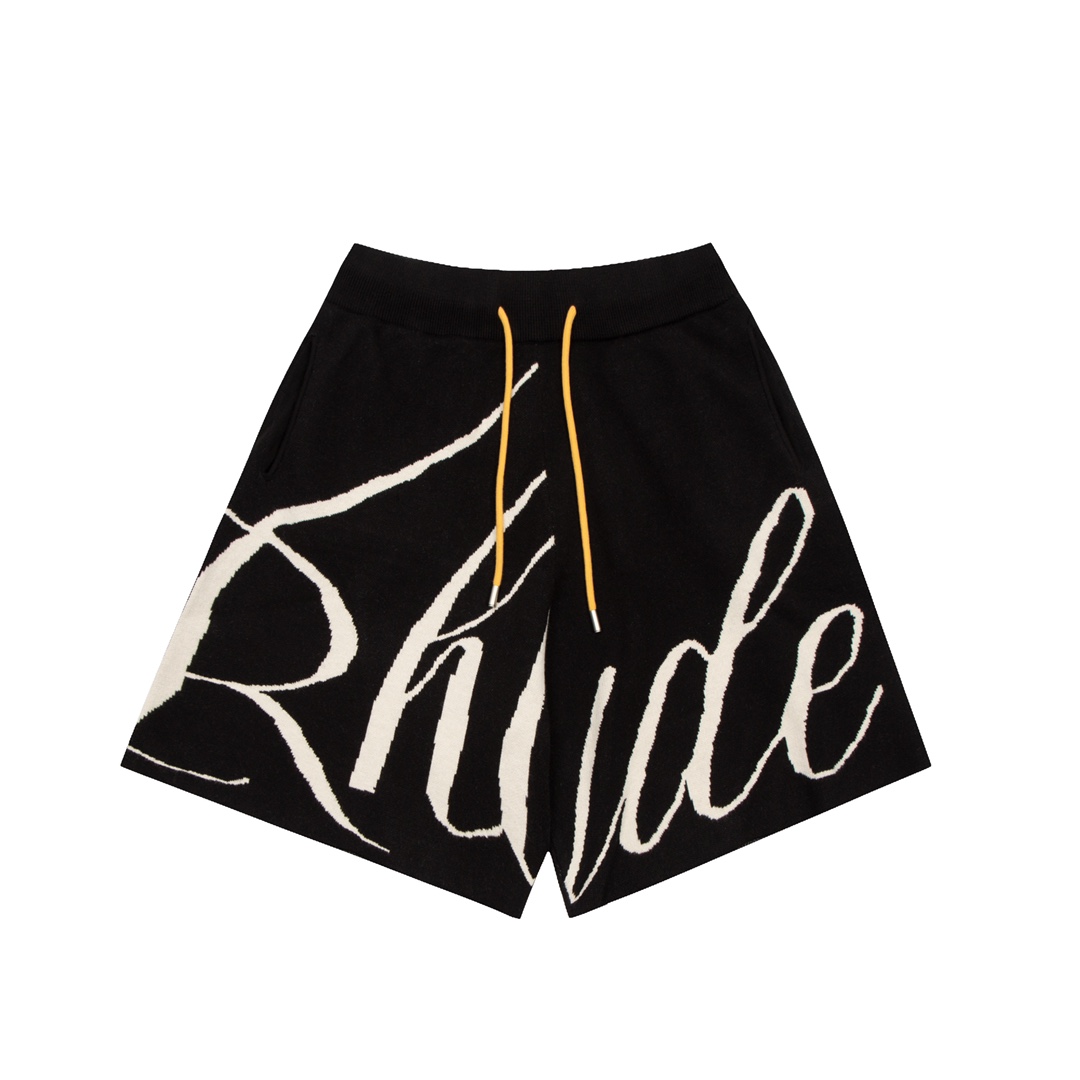 Rhud3 2023ss men’s and women’s knitted jacquard alphabet shorts