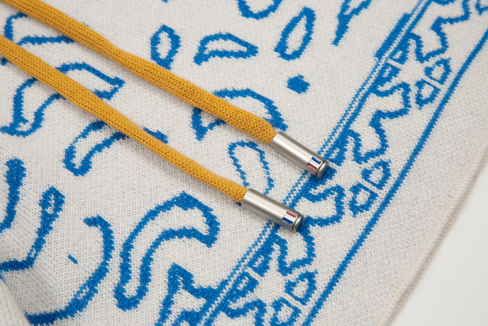 Rhud3 2023ss men’s and women’s identical Danube blue knitted shorts