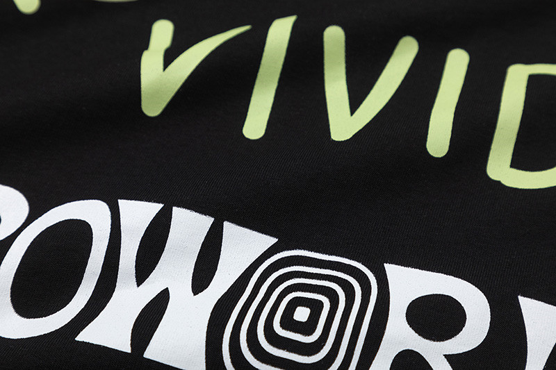 Travis Scott Concert retro art letter printing short sleeves