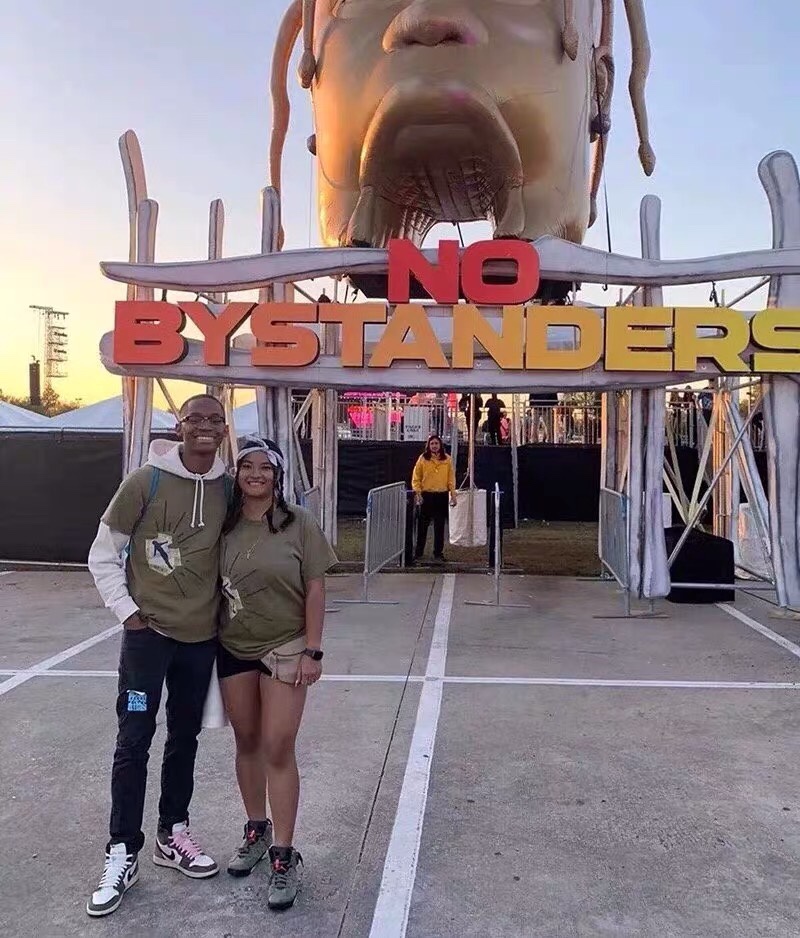 Travis Scott Retro washing to make old fixed dyeing letter printing short sleeves