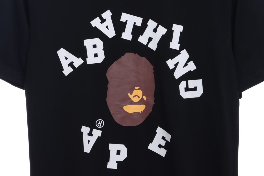 BAPE reverse ape initials printing short sleeves
