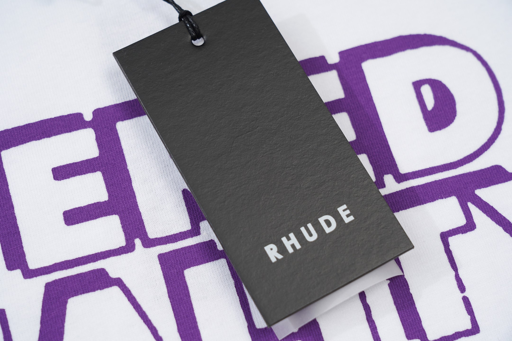 RAF SIMONS Phantom Portrait Slogan Short Sleeve T-Shirt White