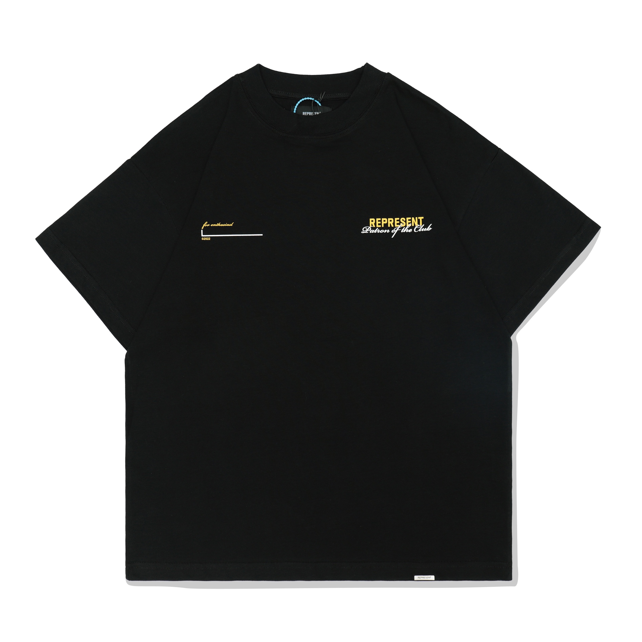 Represent X Manchester limited slogan print short-sleeved T-shirt black