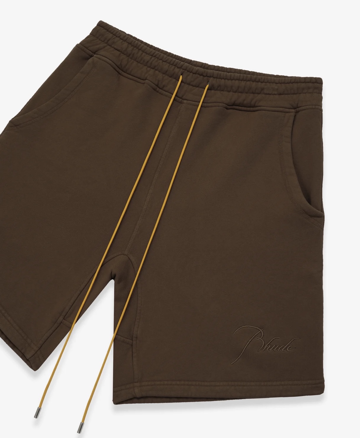 RHUDE monogram logo embroidered drawstring shorts