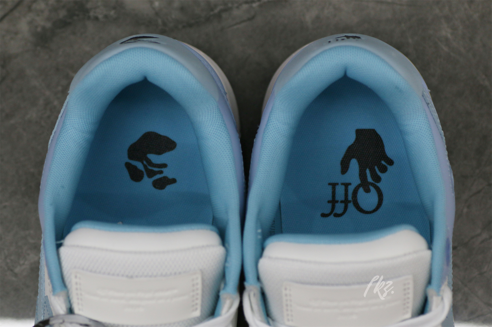 OFF-WHITE Blue & White Out Of Office Sneakers