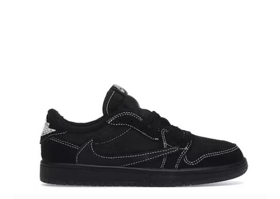 Travis Scott x Jordan 1 Retro Low OG SP Black Phantom Kid (LN5 A1)