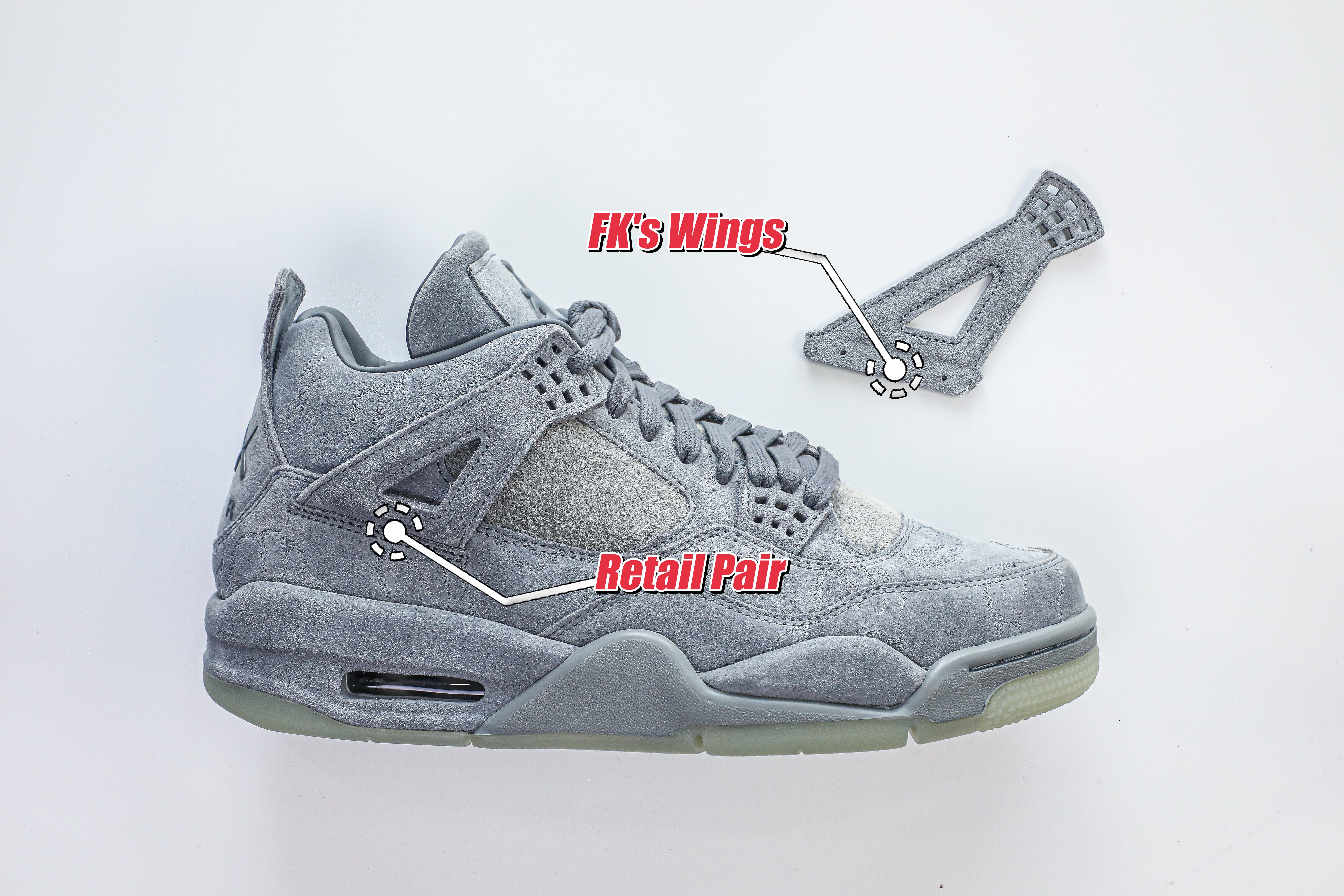 Kaws X Air Jordan 4 Retro Grey 2017 (LN5 A1 Batch)