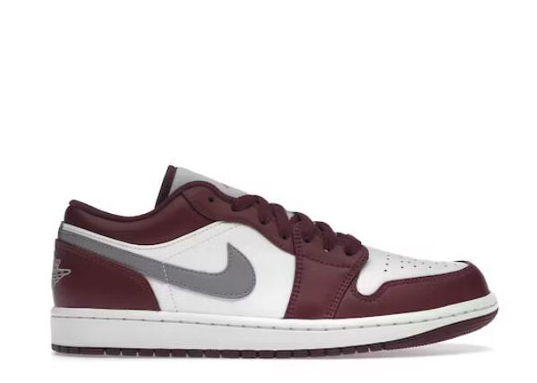 Air Jordan 1 Low Retro White Bordeaux 2022
