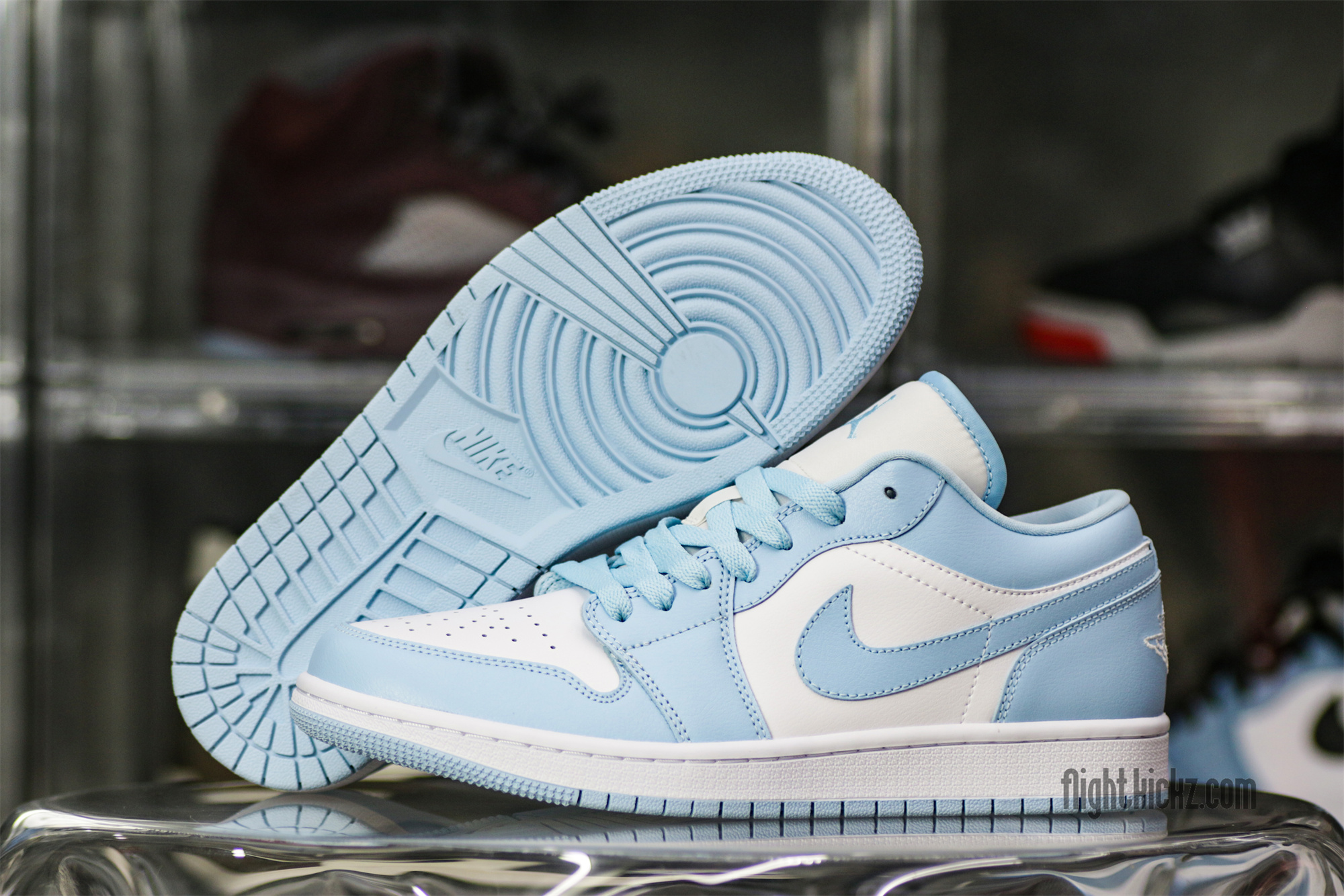 Air Jordan 1 Retro Low White Ice Blue